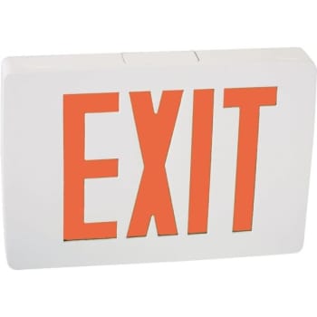 Image for Lithonia Lighting® LQC W 1 R LQC 120/277V Red LED Exit Sign from HD Supply