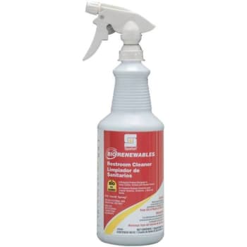 Spartan Biorenewables Restroom Cleaner, 1 Quart, Citrus Scent, Case Of 12