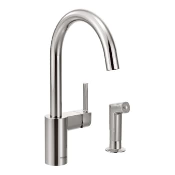 Moen Align Chrome 1.5GPM One-Handle Kitchen Faucet 2/4 hole
