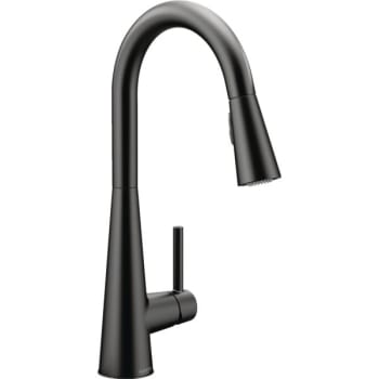 Image for Moen Sleek Matte Black 1.5gpm One-Handle Pulldown Kitchen Faucet from HD Supply