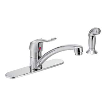 Moen M-DURA Chrome 1.5GPM One-Handle Kitchen Faucet Wall Mounted