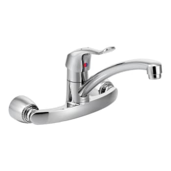Image for Moen M-Dura Chrome 1.5gpm One-Handle Kitchen Faucet Wall Mounted 9 Spout from HD Supply