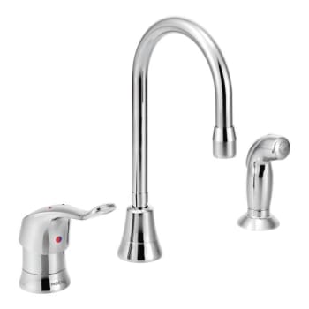 Image for Moen M-Dura Chrome 1.5GPM One-Handle Multi-Purpose Faucet With Side Spray from HD Supply