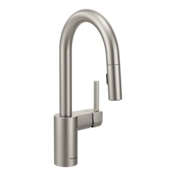 Moen® Align™ Pull-Down Bar Faucet, 1.5 Gpm, Stainless Steel, 1 Handle