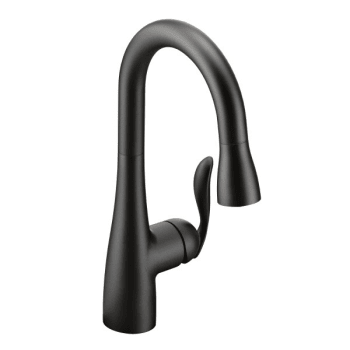 Image for Moen® Arbor™ Pull-Down Bar Faucet, 1.5 GPM, Matte Black, 1 Handle from HD Supply