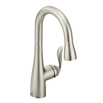 Moen® Arbor™ Pull-Down Bar Faucet, 1.5 GPM, Stainless Steel, 1 Handle