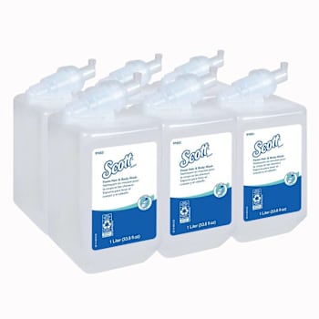 Image for Scott 1l Fresh Scent Hair And Body Wash, 6 Refills-Case from HD Supply
