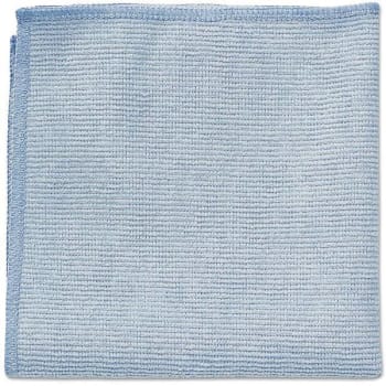 Image for Rubbermaid Commercial Light Com Blue 12" X 12" Microfiber Cloth Case Of 288 from HD Supply