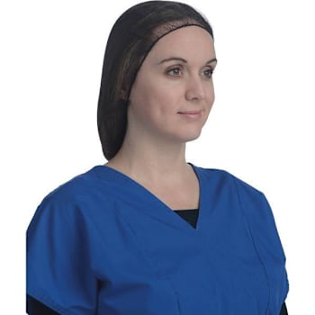 Ambitex 24" Brown Polyester Lightweight Hair Net Case Of 1000