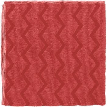 Image for Rubbermaid Commercial Hygen General Purpose Red Microfiber Cloth Case Of 12 from HD Supply