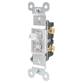Image for Maintenance Warehouse® 15 Amp Lighted Toggle Wall Switch (Clear) from HD Supply