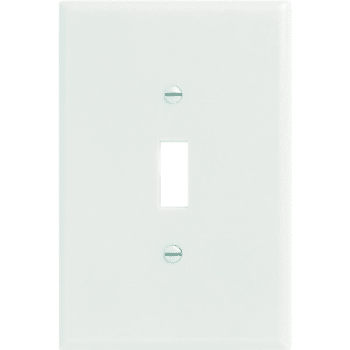 Maintenance Warehouse 1-Gang Jumbo Toggle Switch Plate (10-Pack) (White)