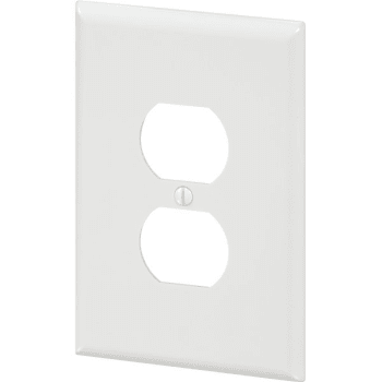 Maintenance Warehouse® 1-Gang Jumbo Duplex Wall Plate (10-Pack) (White)