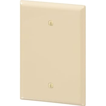 Maintenance Warehouse® Jumbo 1-Gang Polycarbonate Blank Wall Plate (10-Pack) (Ivory)
