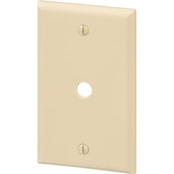 Image for Maintenance Warehouse® 1-Gang Telephone and Cable Wall Plate (10-Pack) (Ivory) from HD Supply