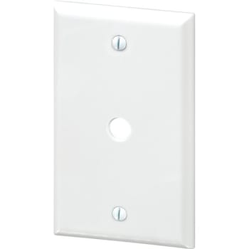 Image for Maintenance Warehouse® 1-Gang Telephone and Cable Wall Plate (10-Pack) (White) from HD Supply