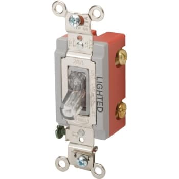Image for Hubbell-Pro Illuminated 20 Amp 2-Position Toggle Switch from HD Supply