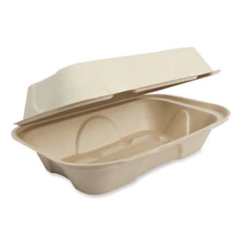 Image for World Centric Fiber Hinged Containers Hoagie Box 9.2 X 6.4 X 3.1 Case Of 500 from HD Supply