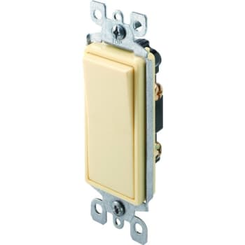 Hubbell-PRO Illuminated 15 Amp 120 VAC 2-Position Rocker Switch (Ivory)