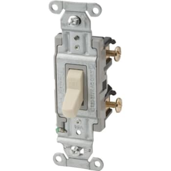 Hubbell-PRO 15 Amp 120/277 VAC 2-Position Wired Toggle Switch (Ivory)