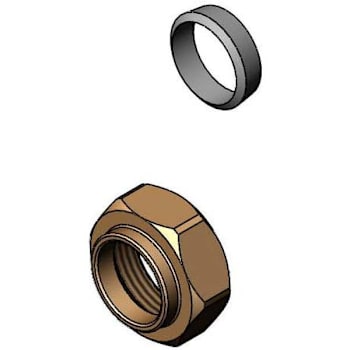 Image for T&s Brass And Bronze Cws Easy Install Center Compression Fitting And Nut from HD Supply