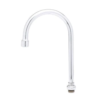 T&s Brass And Bronze Swivel Gooseneck W/ 2.2 Gpm Aerator 5-3/4" Spread 10-5/16"