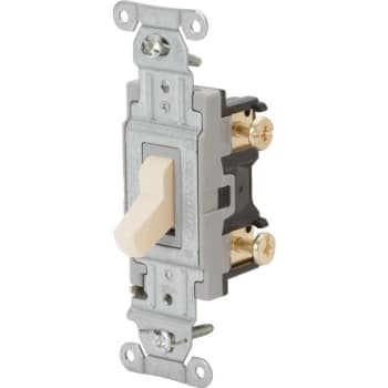 Image for Hubbell-Pro 20 Amp 120/277 Vac 2-Position Side-Wired Toggle Switch (Ivory) from HD Supply