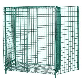 Image for Quantum Storage Systems Security Unit Stationary 36"W 24"D 63"H Green from HD Supply