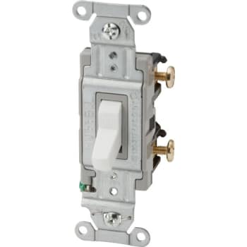 Image for Hubbell-PRO 20 Amp 120/277 VAC 2-Position Side Wired Toggle Switch (White) from HD Supply