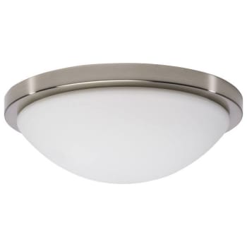 Image for Satco 11" Led Flush Mount Fixture Brushed Nickel Cct Selectable 120v from HD Supply