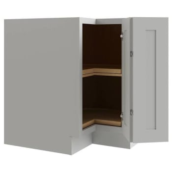 Image for Cnc Cabinetry Luxor 36" Lazy Susan Corner Cabinet, Ada, Right, Shaker Misty Grey from HD Supply