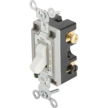 Image for Hubbell-PRO 15 Amp 120/277 VAC 4-Way Toggle Switch (White) from HD Supply