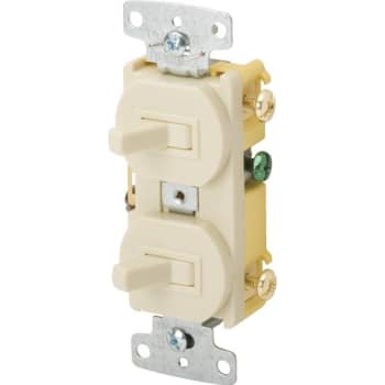 Image for Hubbell-PRO 15 Amp/120 VAC Combination Switch (Ivory) from HD Supply