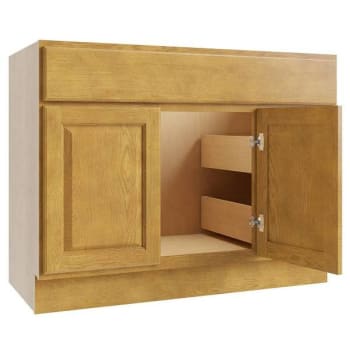 Cnc Cabinetry Luxor 2-Door Vanity Cabinet, 42"wx34.5"hx21"d, Shaker White