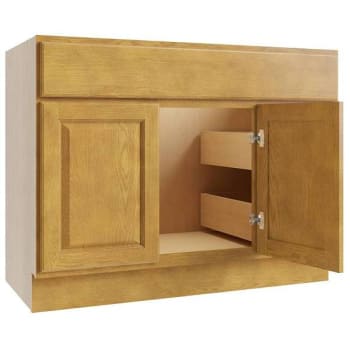 Image for Cnc Cabinetry Luxor 2-Door Vanity Cabinet, 36"wx34.5"hx21"d, Shaker White from HD Supply