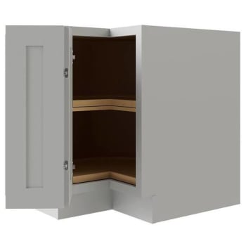 Image for Cnc Cabinetry Luxor 36" Lazy Susan Corner Cabinet, Ada, Left, Shaker Misty Grey from HD Supply
