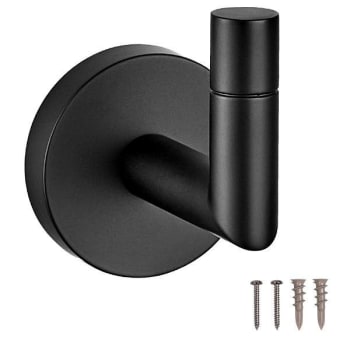 Image for Seasons Westwind Matte Black Robe Hook from HD Supply