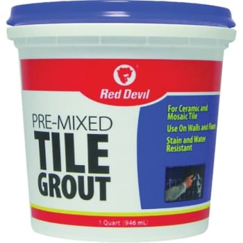 Image for Red Devil 0424 Qt White Premixed Tile Grout, Case Of 6 from HD Supply
