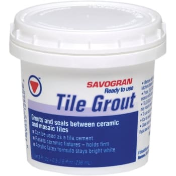 Image for Savogran 12860 .5Pt White Tile Grout Ready To Use, Case Of 12 from HD Supply
