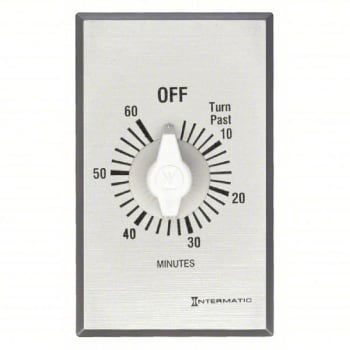 Image for Intermatic 60 Minute Spring-Wound Switch Timer W/ Plate from HD Supply