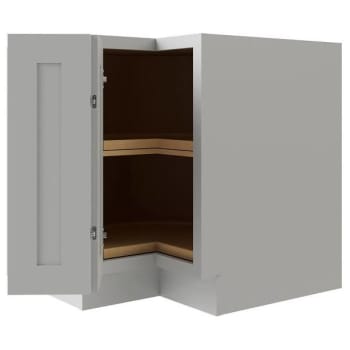 Image for Cnc Cabinetry Luxor 36" Lazy Susan Corner Cabinet, Left Hinge, Shaker Misty Grey from HD Supply