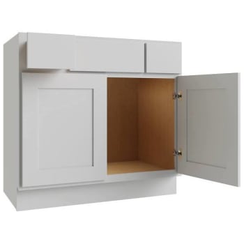 Image for Cnc Cabinetry Luxor 2-Drawer Vanity Base Cabinet, 36"w, Shaker White from HD Supply