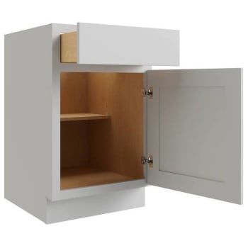 Image for Cnc Cabinetry Luxor 21" Base Cabinet, Right Hinge Door, Shaker Misty Grey from HD Supply