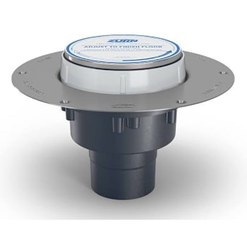 Image for Zurn Pvc Floor Drain Cleanout – 5" Stainless Steel Head Deck Plate from HD Supply