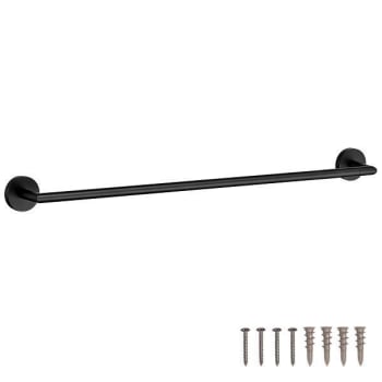 Seasons Westwind Matte Black 24 In. Towel Bar