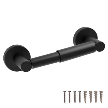 Seasons Westwind Matte Black Toilet Paper Holder