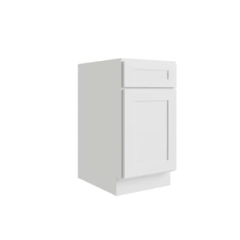 Image for Cnc Cabinetry Luxor 18" Base Cabinet, 1 Pull Out, 5-Pc, Right, Shaker White from HD Supply