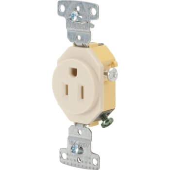 Image for Hubbell® 15a 125v 1-Outlet Residential Standard Outlet (Ivory) from HD Supply