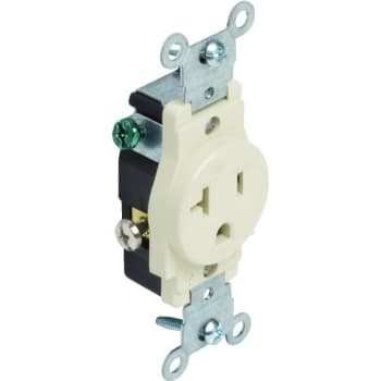 Image for Hubbell® 20 Amp 125 Volt Dryer/Range Self-Grounding Duplex Standard Outlet (Ivory) from HD Supply