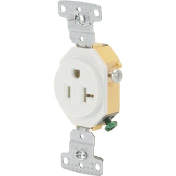 Image for Hubbell® 20 Amp 125 Volt Dryer/Range Self-Grounding Duplex Standard Outlet (White) from HD Supply